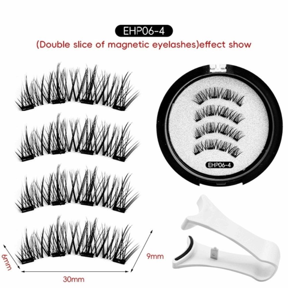 Natural Effect Magnetic Eyelashes 3D Beauty Eyelashes Supplies Reusable False Lashes  Daily Use