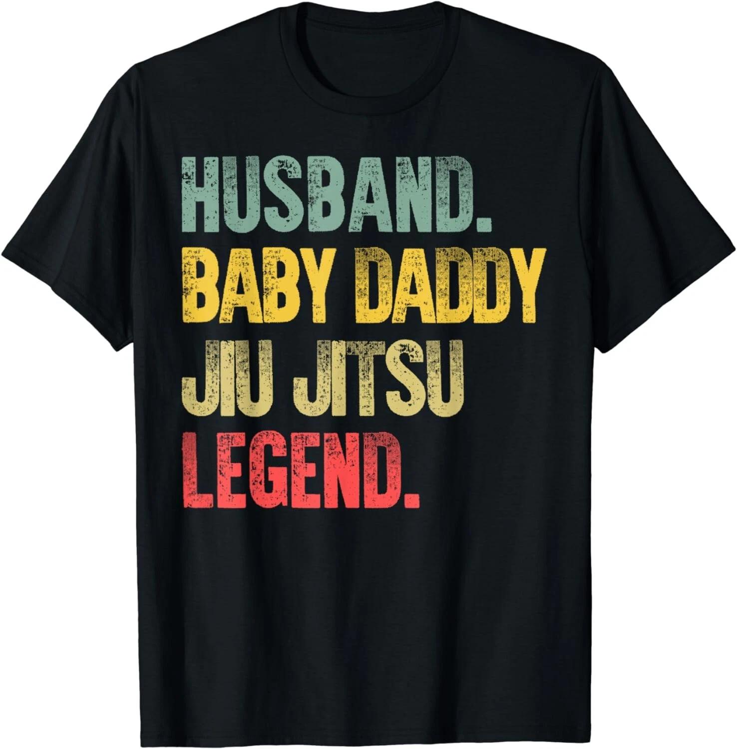 Funny Vintage Shirt Husband Baby Daddy Jiu Jitsu Legend Gift Unisex T-Shirt 3XL