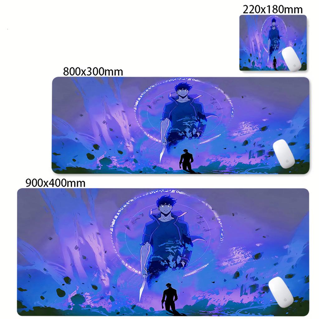 Anime Solo Leveling Mousepad XXL HD Printing Computer Gamers Locking Edge Nonslip Mouse Pad Keyboard PC Natural Rubber Desk pad
