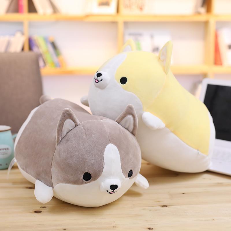 Miaoowa 30/50/60cm Cute Corgi Dog Plush Toy Soft Animal Pillow For All Ages
