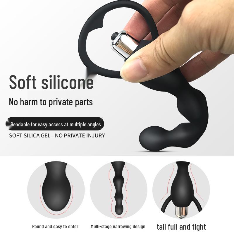 Perle Anali Vibranti in Silicone Nero Deba per Donne