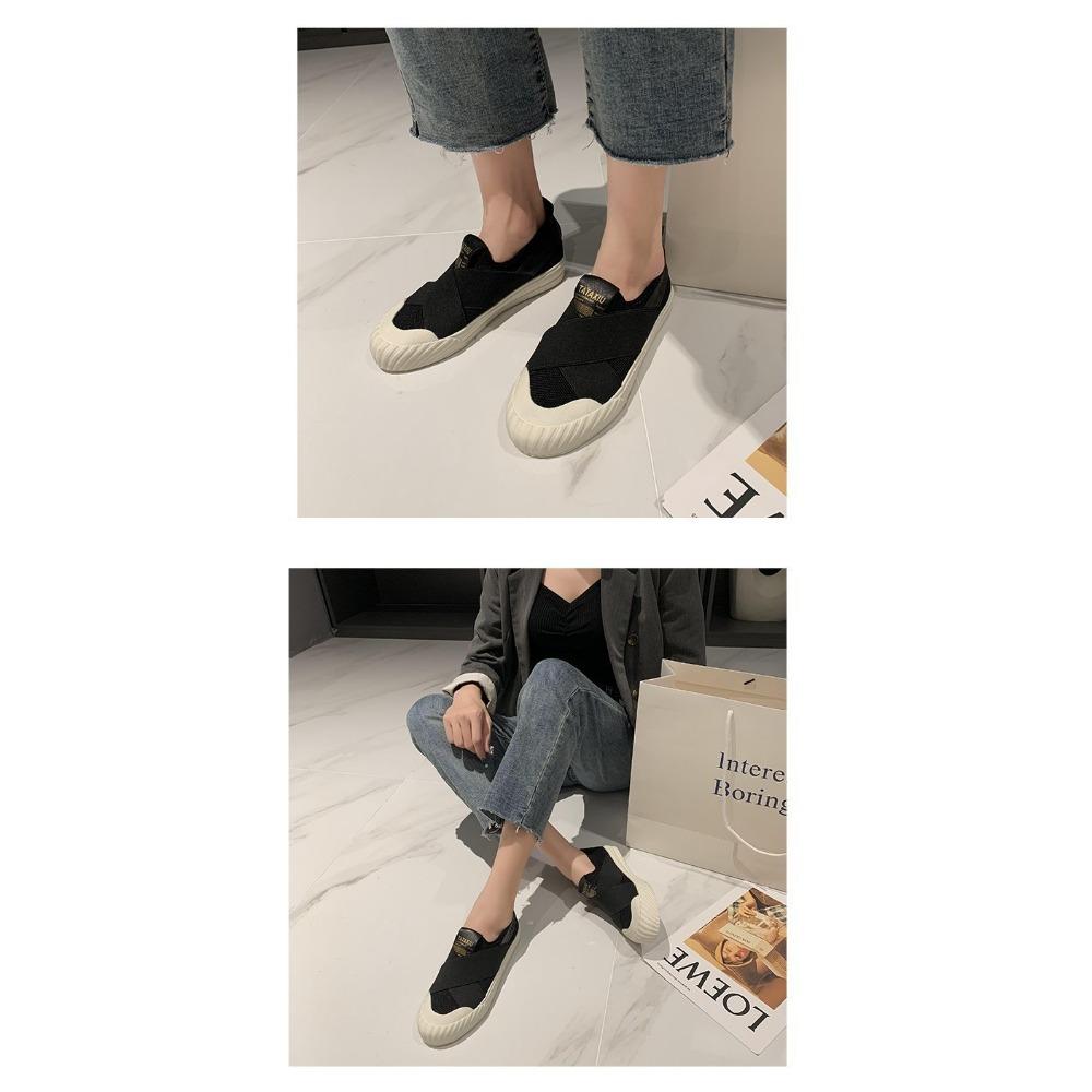 White Women's Casual Flat Shoes