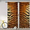 Tiger Hair Printed Curtains   Pole Bag Curtains   42*84   Bedroom and Living Room   Home Decoration   Room Decoration