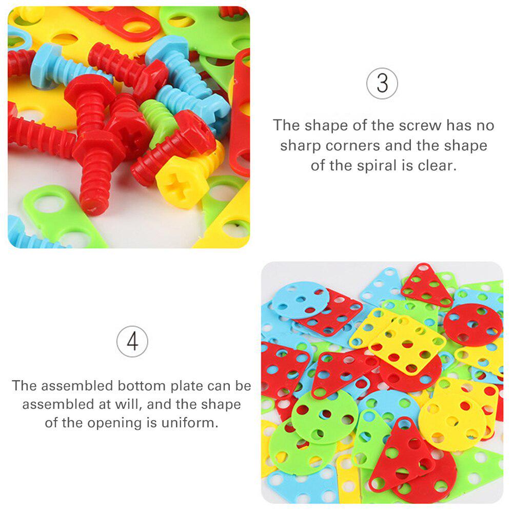 Children Toys Electric Drill Nut Disassembly Tool Educational Toy Assembled Blocks Building Kids Toy