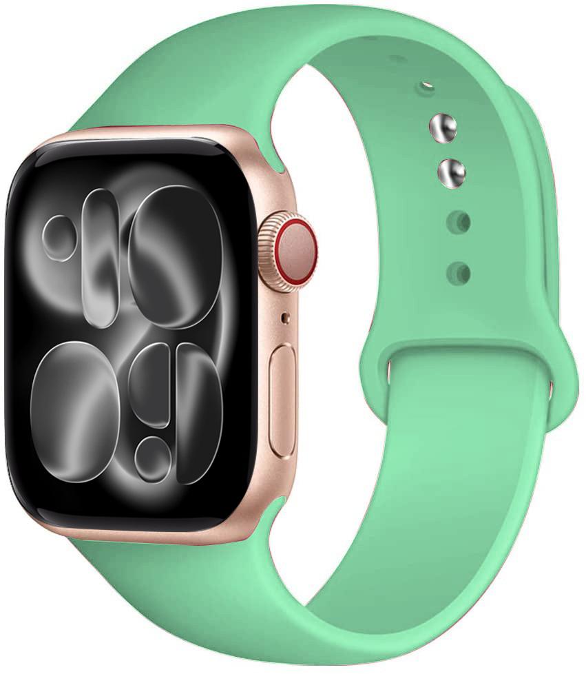 Silicone strap For Apple Watch 11 band 44mm 40mm 49mm 45mm 41mm 38 46mm 42mm correa bracelet iWatch series 9 8 7 6 SE ultra 2 3