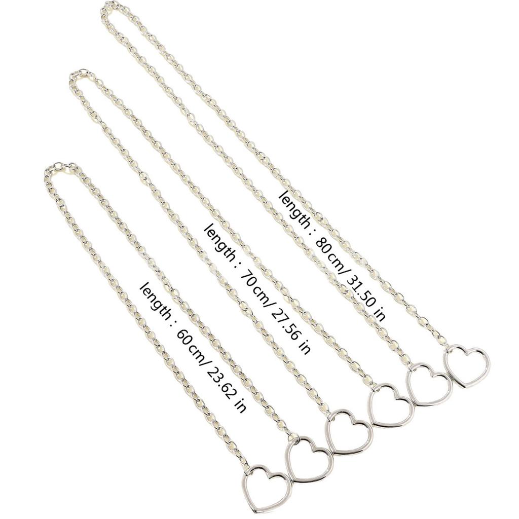 Hollow Heart Pendant Necklace for Women Slip Chain Choker Fashion Clavicle Chain Neckwear Wedding Party Jewelry Gift