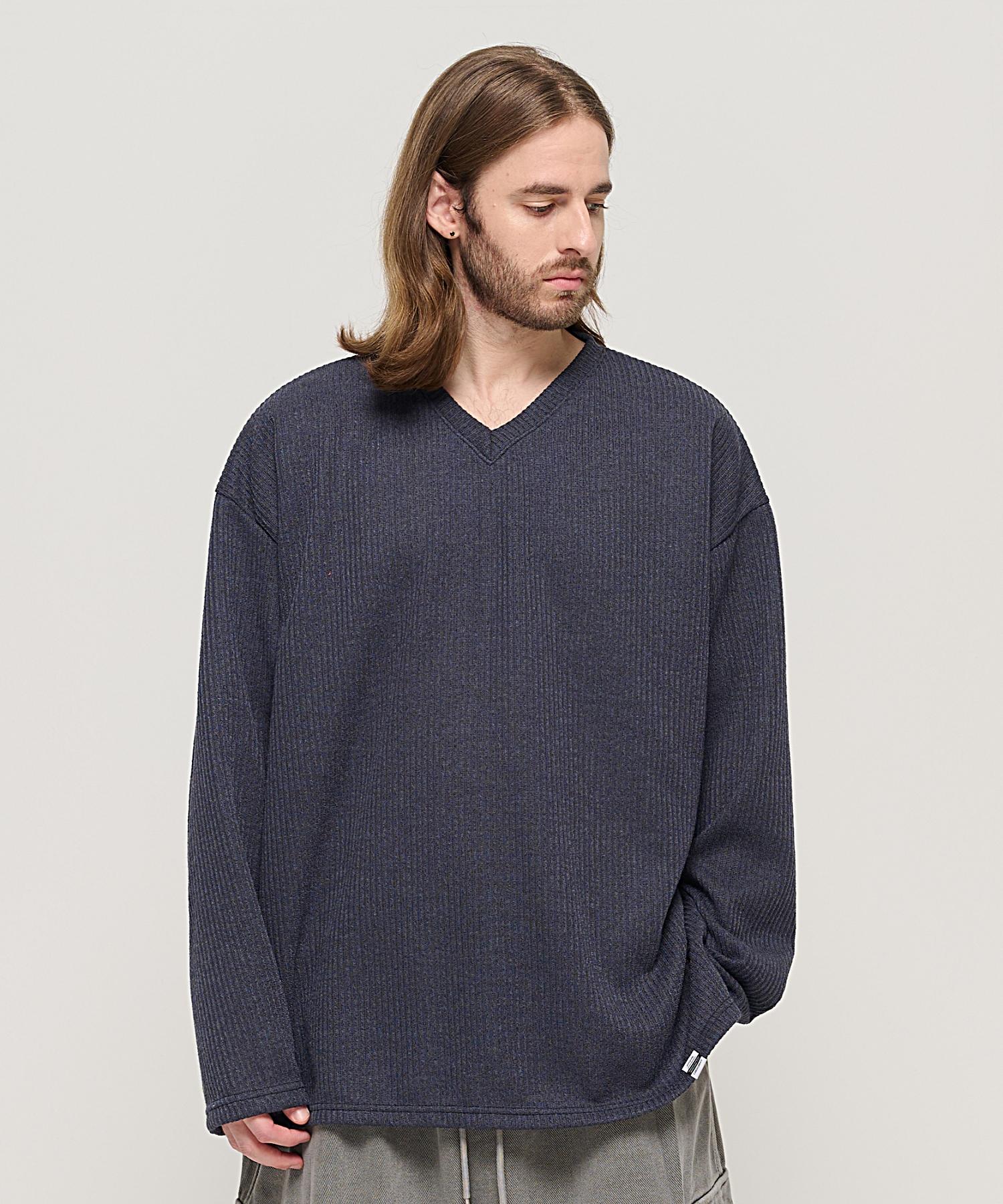 Cargo Bros Cb V-Neck Overknit (Charcoal) Free