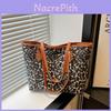 Bolsa de Mão Estampada de Leopardo Retrô Design Único Com Material PU Macio Para Estilo do Dia a Dia