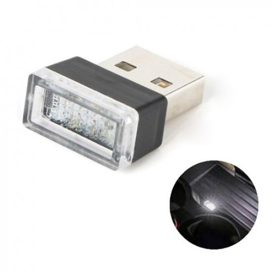 3x USB LED Lights Car Interior Neon Atmosphere Ambient Lamp Bulb Accessories