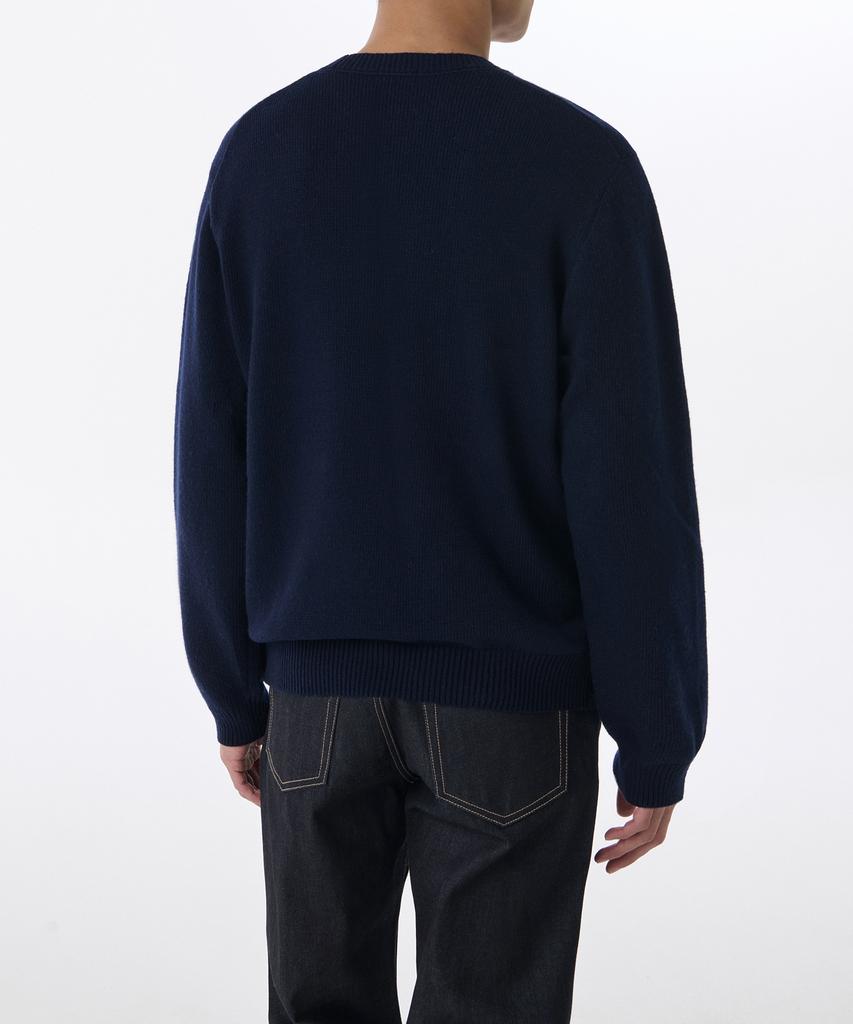 Musinsa Standard Essential Crew Neck Knit [Navy]