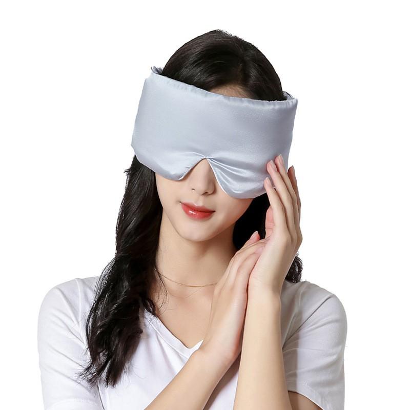 Silk Sleep Eye Mask Travel Night Rest Full Coverage Light Blocking Non-Pressure Comfort Fit