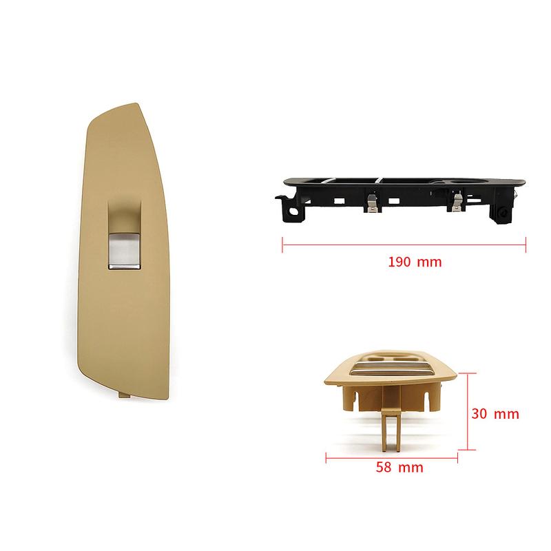 For BMW Car Interior Window Lift Switch Panel Door Handle Trim  7 Series F02 61319241915 Auto Accessories LHD Left Hand Drive