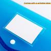 Plastic File Folder Waterproof Transparent Expanding Document Organizer with Snap Closure No Dividers Portable A4/B5 Size File Pouch for Office