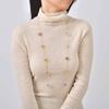 Vintage Color Stone Stainless Steel Necklace Women'S, Niche Premium Sense Multi-Layer Stacked Long Sweater Chain Nc-2692