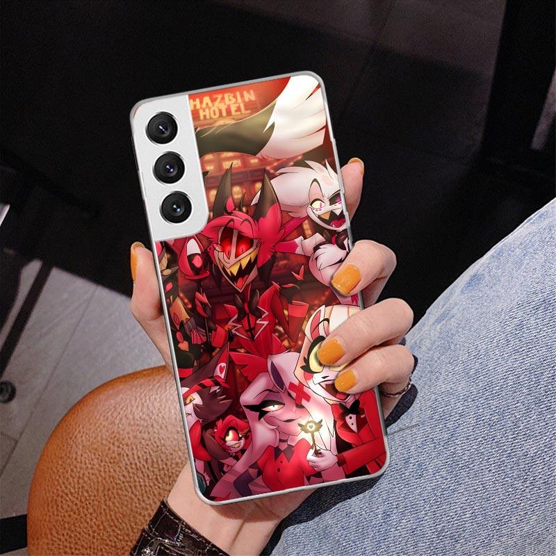 

H-Hazbin Hotel Angel Dust Phnoe Case for Samsung Galaxy S26 S25 Edge S23 S24 Ultra S22 Plus S21 S20 FE Unique Cover Soft Coque G Samsung S20 Ultra