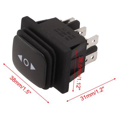 Ready For Immediate Use For DIY Electronics Momentary Polarity Reverse Switch 6 Pin 3 Position Switch Crimped Rocker Switch