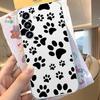 Best Friends Dog Paws Transparent Phone Case For Samsung Galaxy Transparent Cover A52 A12 A51 S21 Edge S22ULTRA S23 S24 S20LITE
