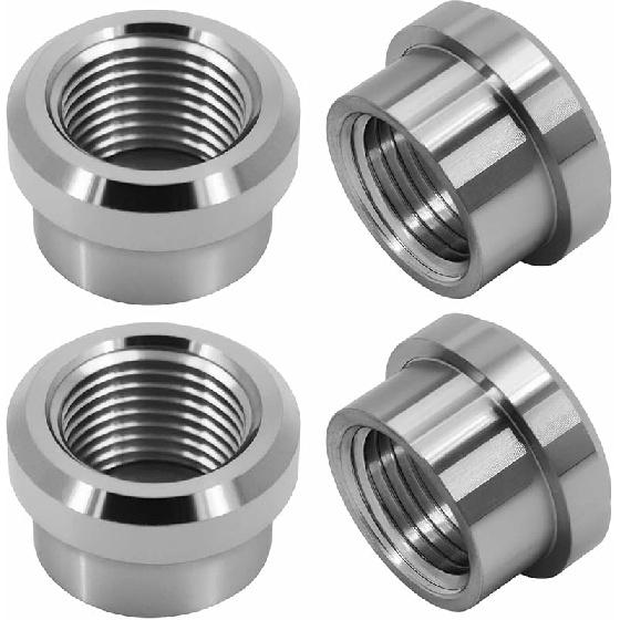 Aluminum 3/8" NPT Female Weld on Bung Weldable Fitting 4PCS