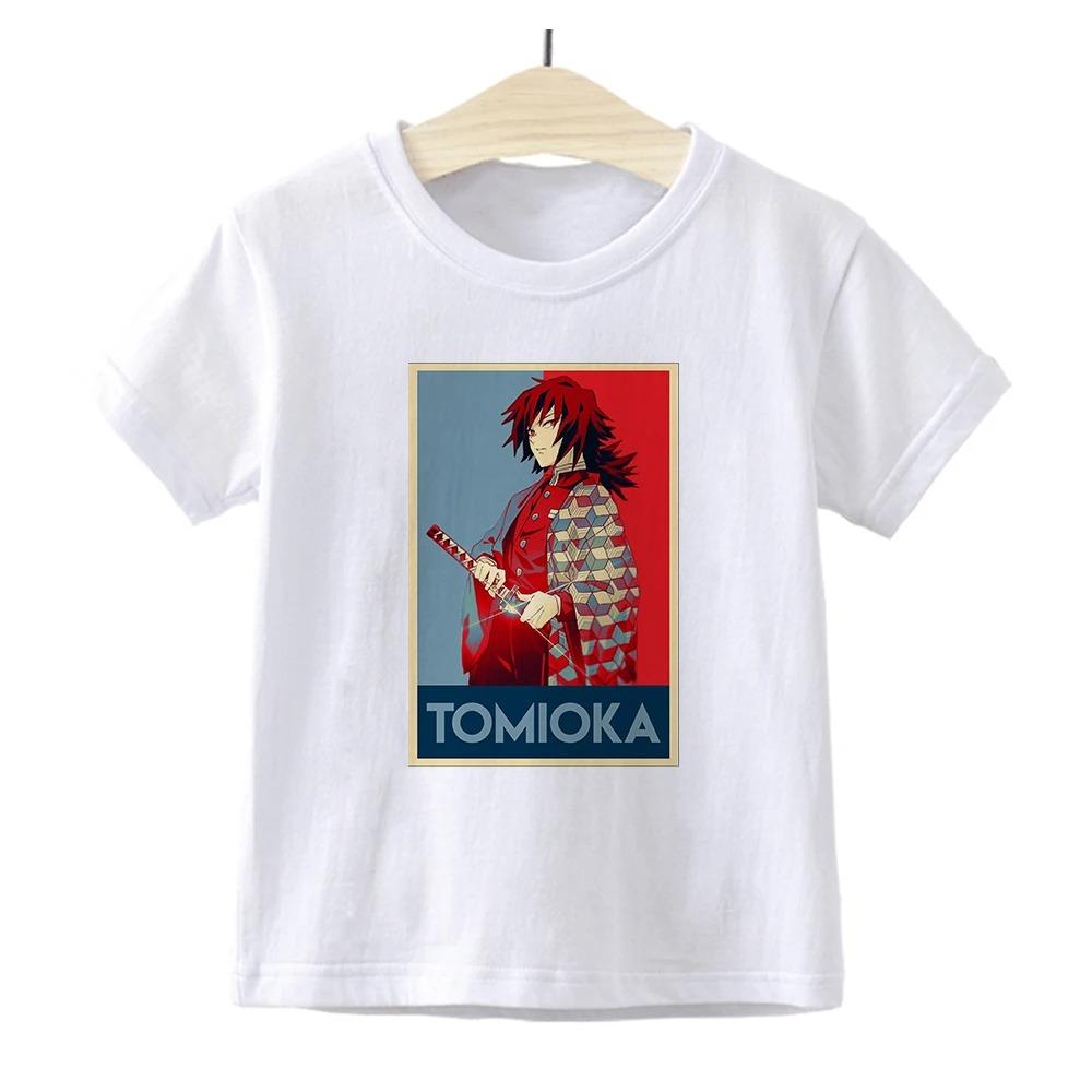 Kimetsu No Yaiba Shirt Boys Demon Slayer Anime T Shirt Fashion Japan Harajuku Children Ropa De Demon Slayer Tshirt for Kids Boys