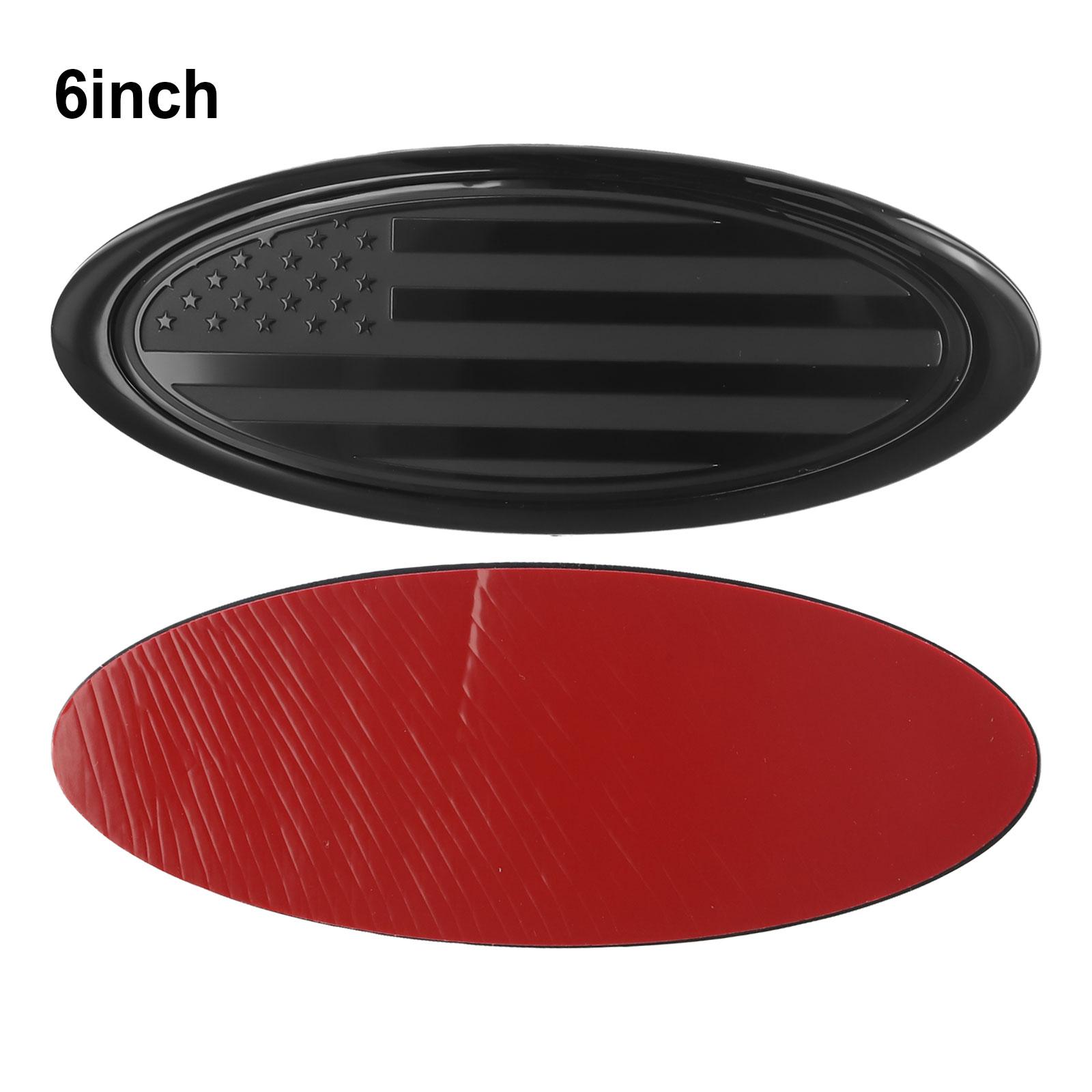 Exterior Accessories Oval Front Grille Emblem ABS Base Aluminum Logo Car Front Grille Emblem For Ford For Ford