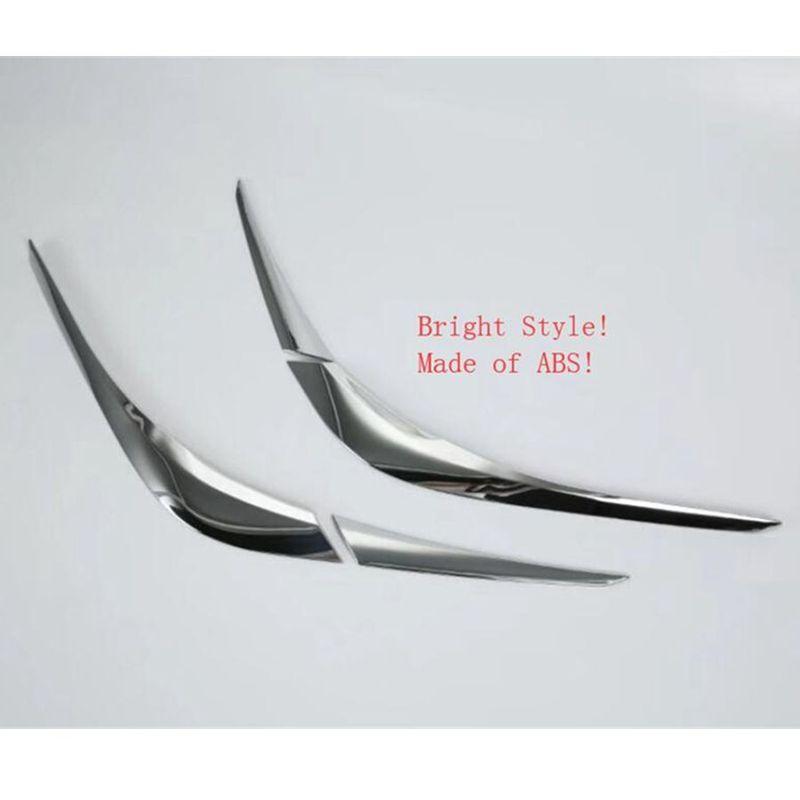ABS Chrome Rear Tail Bumper Fog Lamp Light Eyebrows Decoration Strips Cover Trim For Mazda CX-5 CX5 2017 - Accessories