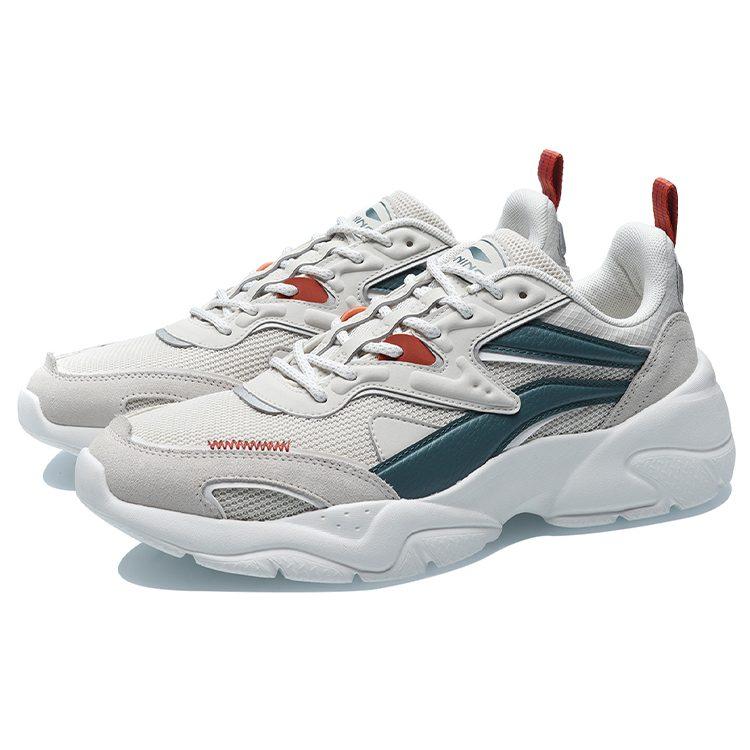 Li Ning Xingyun Casual Shoes Unisex Low Top White/Green AGCR077-3