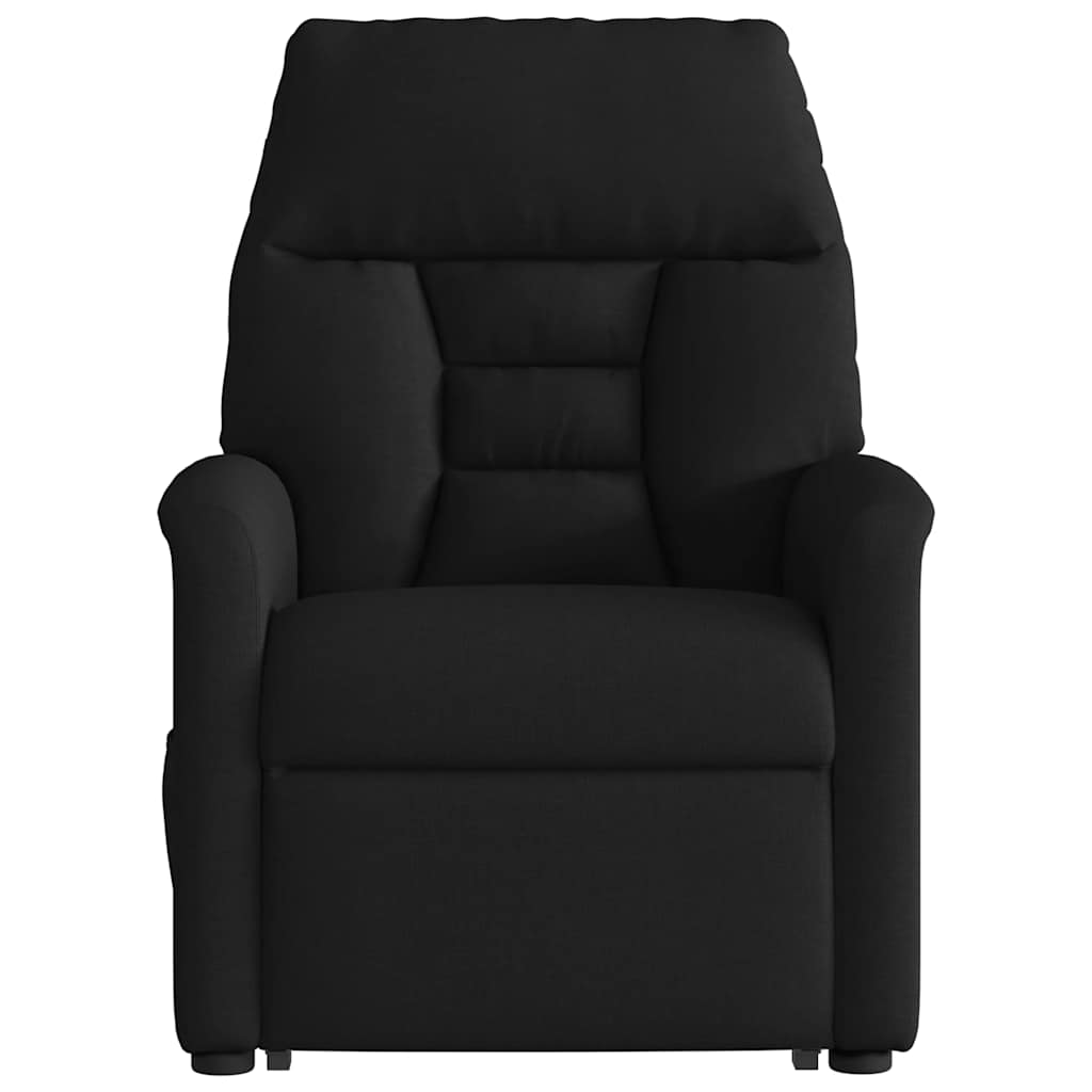 Recliner Chair with Rising Function Black Fabric