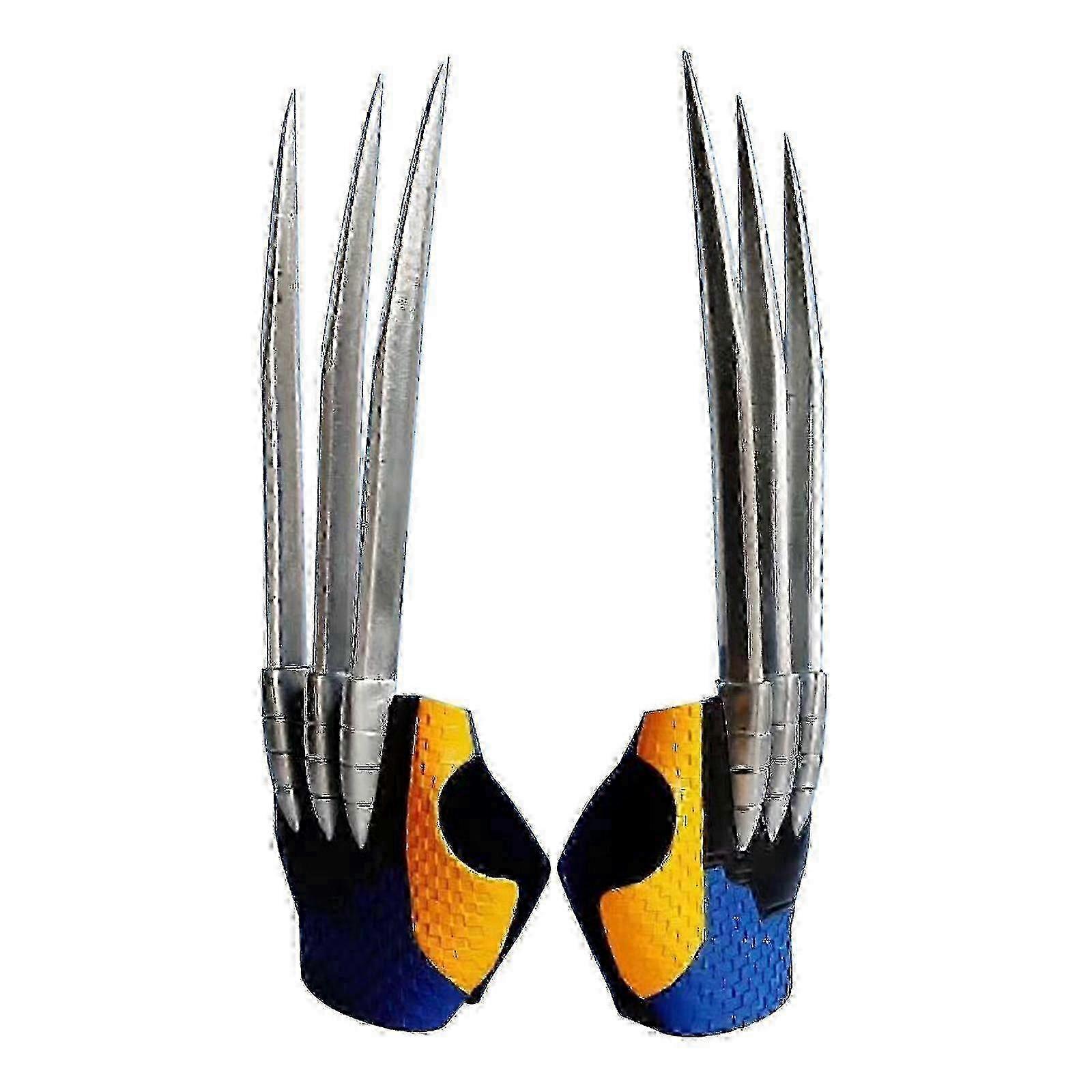 2025 Wolverine Krallen Handschuhe 1:1 Tragbares Wolfskralle Spielzeug - Plastikwaffe Cosplay Requisiten Wolverine Actionfigur für Kinder & Sammler
