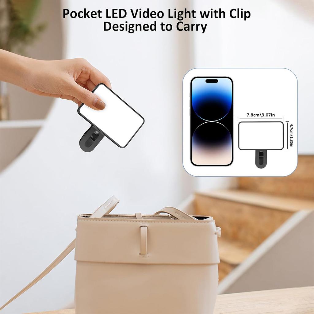 Rechargeable Led Selfie Ring Fill Light Fill-in Live 5v Usb Cold/white Mini Mobile Phone Holder Cell Poxket Vlog Flashlight Even