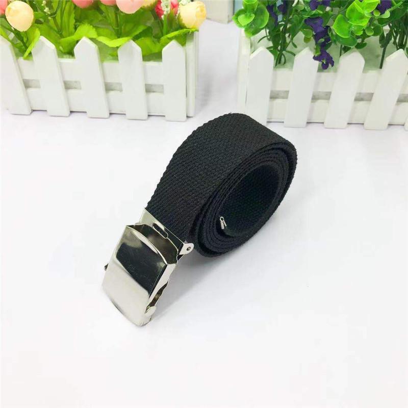 

Классический холщовый ремень унисекс: Прочная хлопковая тесьма шириной 3,2 см для юбок и брюк с универсальной пряжкой 110 cm