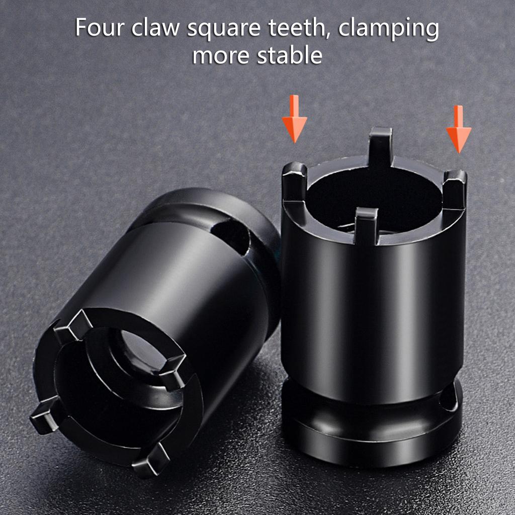 2 Stück Winkelschleifer Schlüsselaufsatz 1/2 Zoll Stecknussadapter 4-Stift-Antrieb für 100 mm Trennschleifer Schlüssel Fester Griff