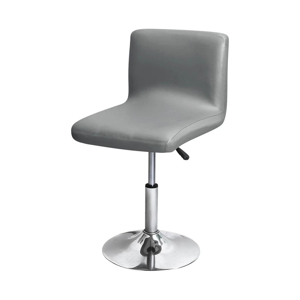 Waterproof Pu Leather Rotating Bar Stool Cover Stretchable And Durable Bar Stool Cover Easy-To-Clean Faux Leather Slipcover