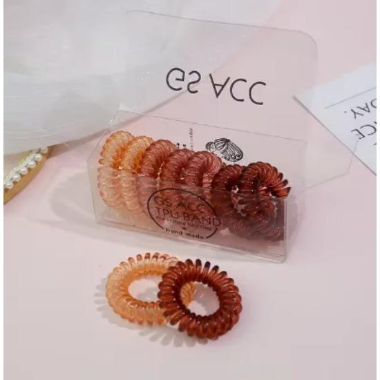 Elastic Spiral Hair Ties for Women Girls Ponytail Holder Hairbands Telephone Cord Rubber Band Women Fashion Hair Accessories