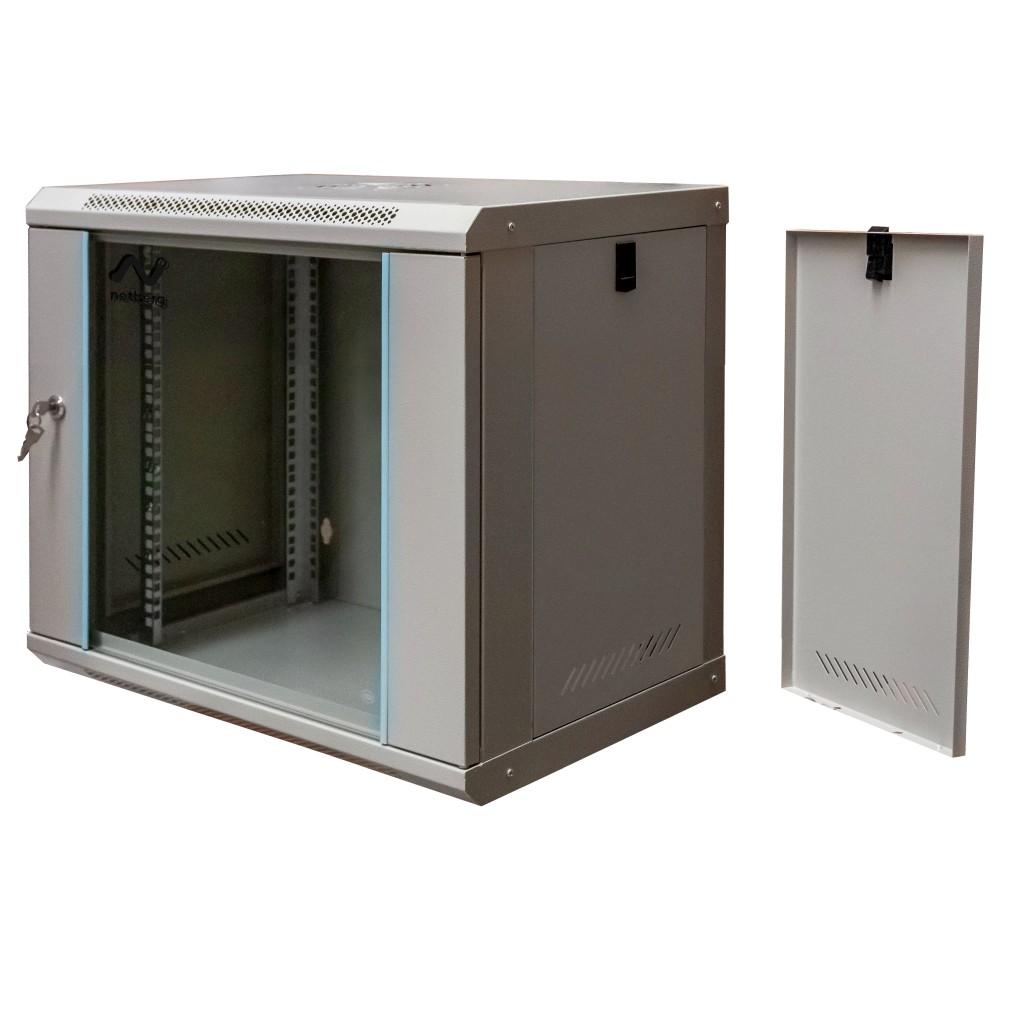 Netberg 19" 9U 450X600X400 Wall-Mounted Rack Cabinet, Gray N