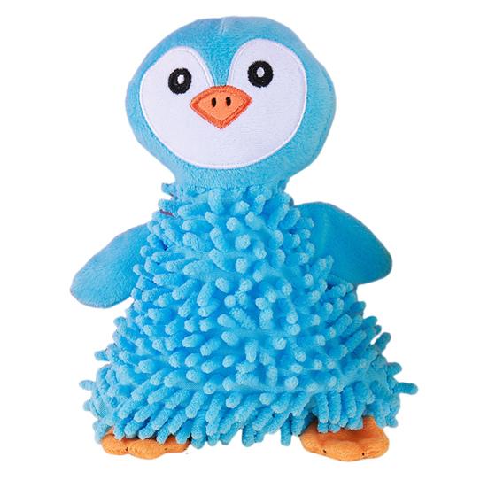 Squeaky Plush Dog Toy Mop Animal Design Stuffed Crinkle Pet Chew Toy Interactive Puppy Teething Toy for Small Dogs