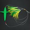 Schwertfisch Feather Tuna Artificial Fishing Lure Tease Accessories for Large Lure Baitgreen