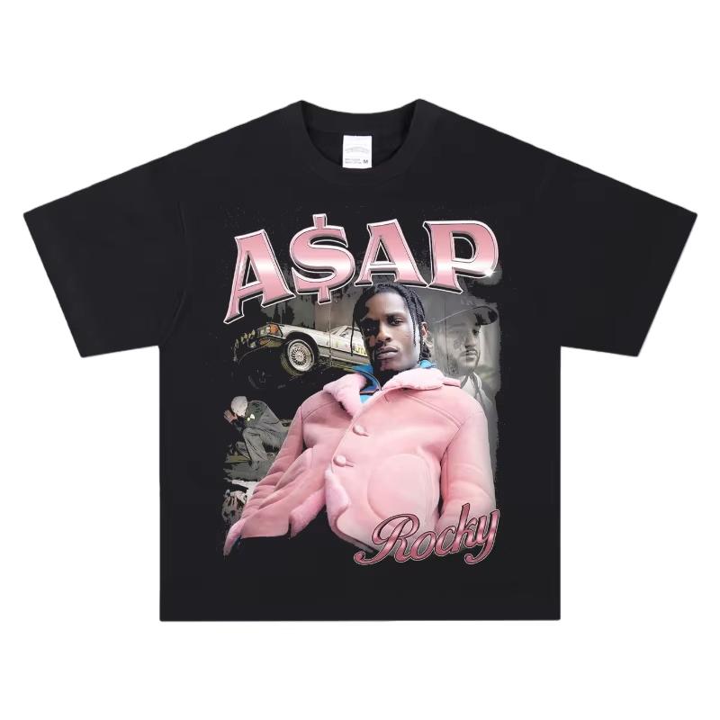 

Rakim Mayers Pink Coat T-Shirt Y2K Urban Streetwear Premium Cotton Short Sleeve Oversized Round Neck for Unisex & Women L