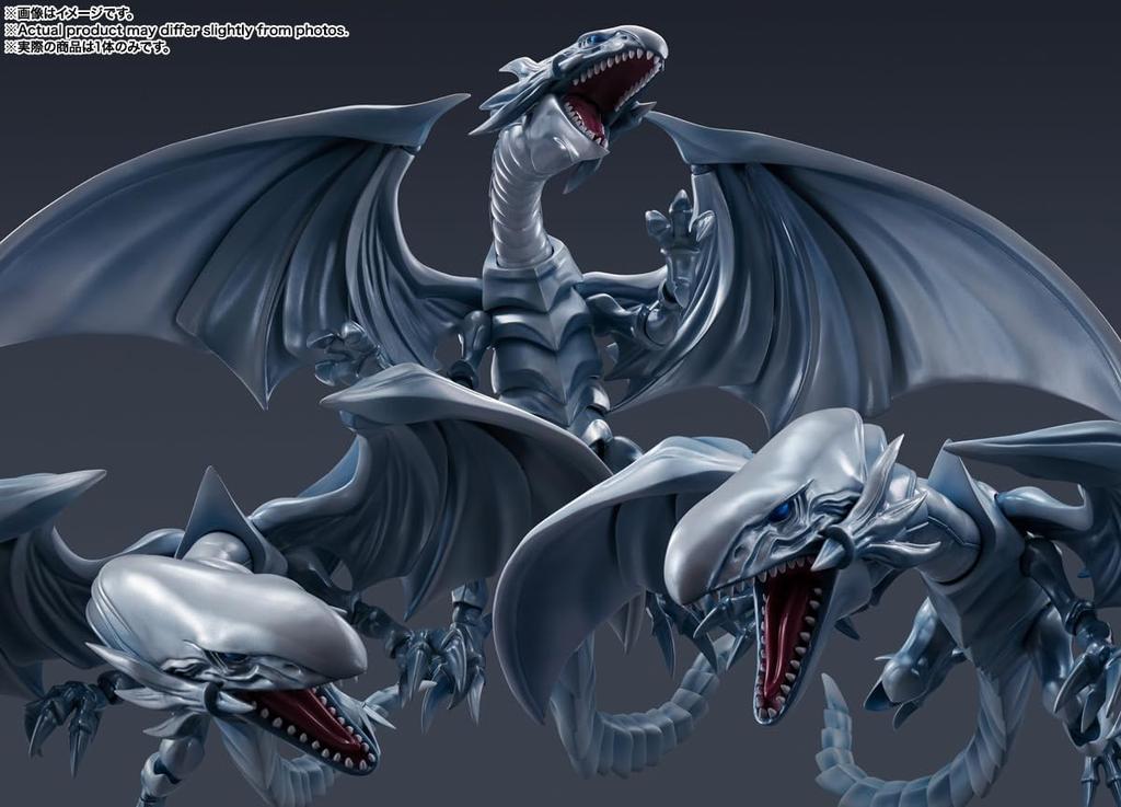 TAMASHII NATIONS MonsterArts Duel Monsters Branco aproximadamente PVC ABS pintado figura de ação S.H. Yu-Gi-Oh! Dragão de Olhos Azuis, 220mm, &