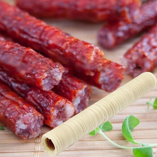 14m 22mm Kolagenové střívko Domácí Jedlé Bezpečné Čisté Bez zápachu Vaření Chuťové Zdravé Střívko na Hot Dog Klobásy pro Kuchyň