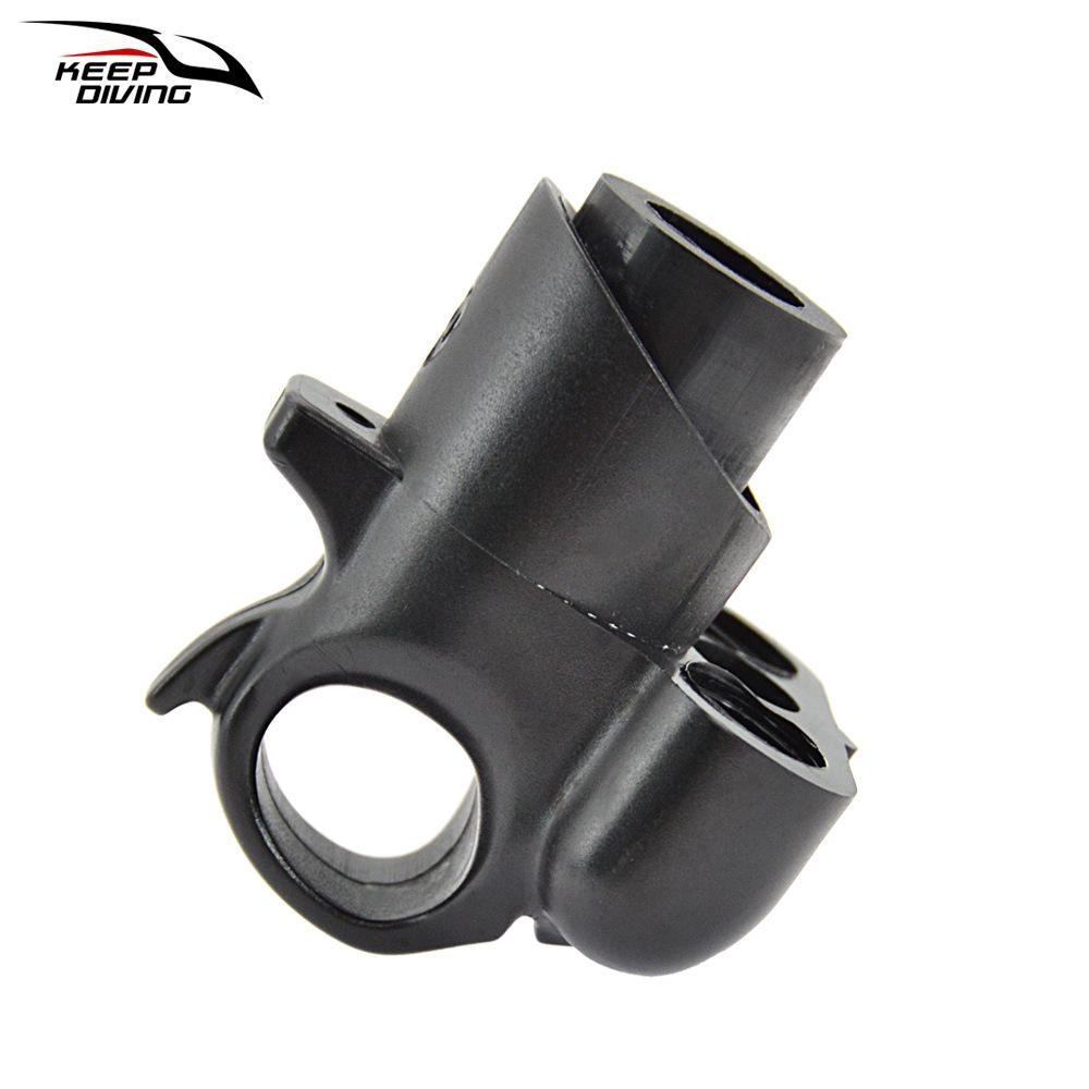 Europäisches Harpunen-Zubehör: Einloch-Speerspitze mit Gummibandhalter für Tauchen & Unterwasserfischerei