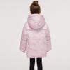 Girls' Workwear Down Jacket for Little Girls In Winter with Hood, Windproof and Warm Children's Thick Winter Clothes