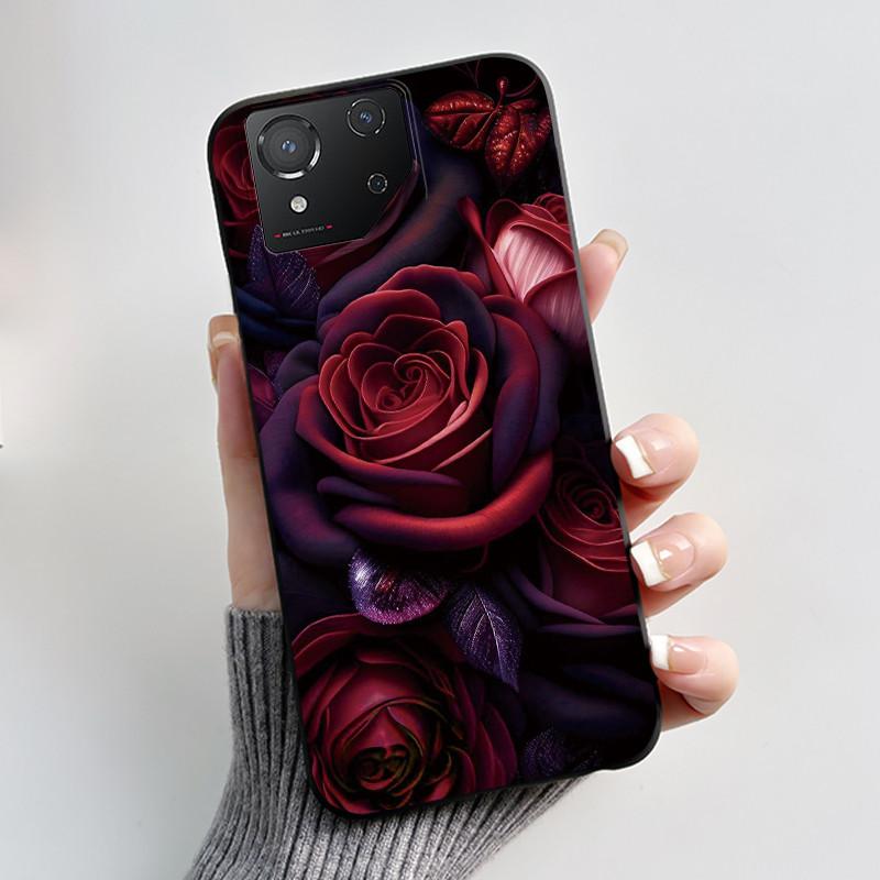 Casing For Asus ROG Phone 8 Phone8 ROG8 Pro Case Luxury Dragon Cute Cool Boys Girls Slim Black Matte Soft TPU Back Protect Cover