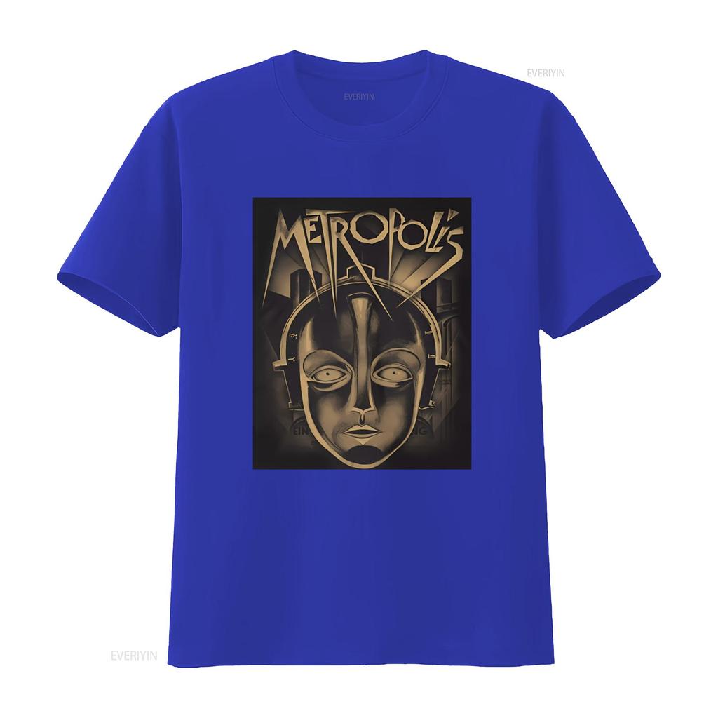 Plan 9 Metropolis Face T Shirt Retro Futuristic Design High Quality Print Perfect for Sci Fi Fans vintage Washed Slightly