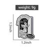 Leaving Reality Enamel Pins Custom Entering Fiction Reading Brooches Lapel Badges Clothes Punk Jewelry Gift for Friends