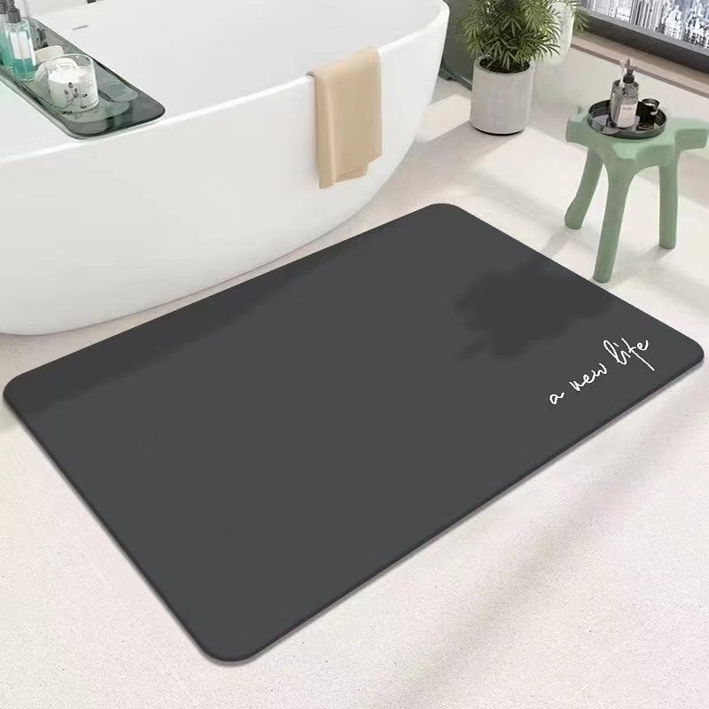 

Диатомовая грязь коврик для пола в ванной, однотонный, впитывающий, противоскользящий, впитывающий, быстросохнущий, бытовой придверный коврик 40X60cm 15.7X23.6in