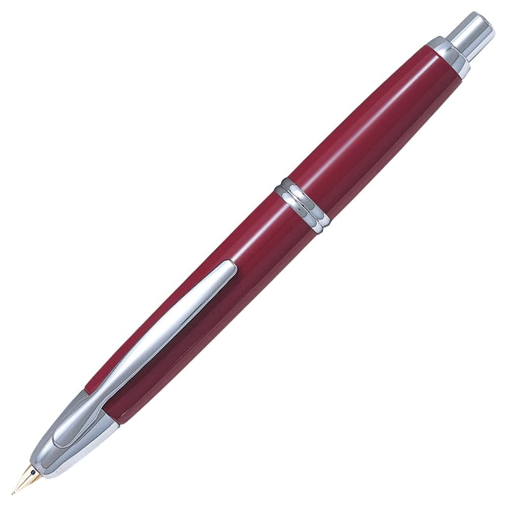 Pilot Capless Fountain Pen Deep Red Fine Nib 0.5mm Writing Instrument