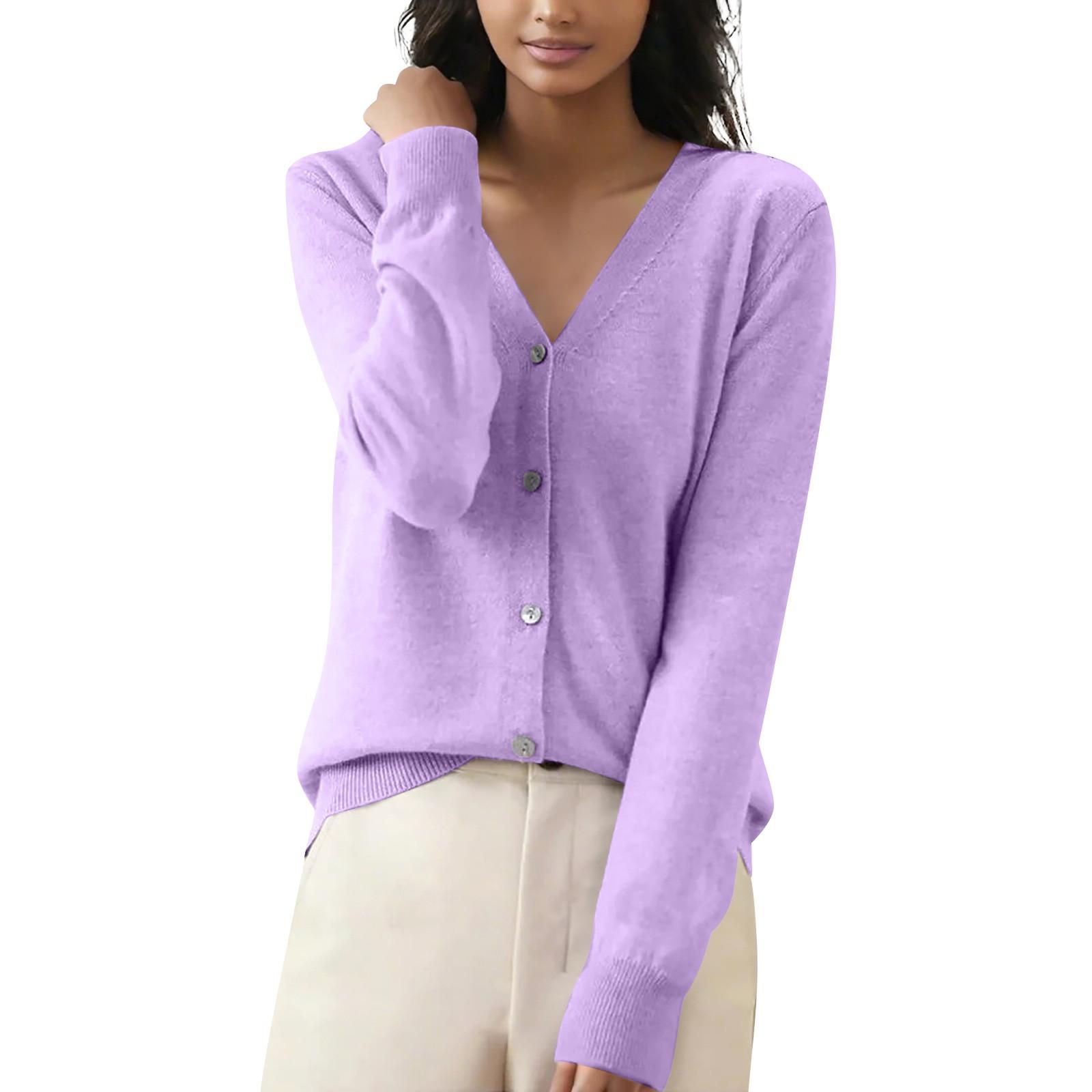 

Женская повседневная мода, удобная короткая куртка-кардиган с длинными рукавами и V-образным вырезом XXL