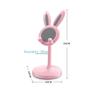 Rabbit Bunny Phone Holder Adjustable Lazy Bracket Telescopic Lifting Phone Holder Pink Multi-angle Desktop Mobile Phone Bracket