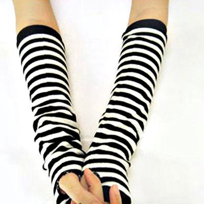 Frühling Sommer Sport Lang Feuer Ninja Strickhandschuhe Emo Damen Ärmel Y2K Herrenmode Halbfinger Armstulpen Überärmel