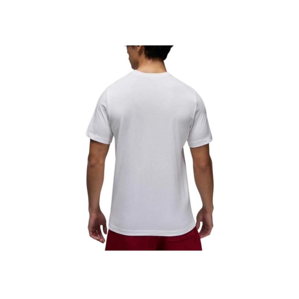 Nike Round Neck Pattern Printed Logo Breathable T-Shirt Men Tops White FN6028-100